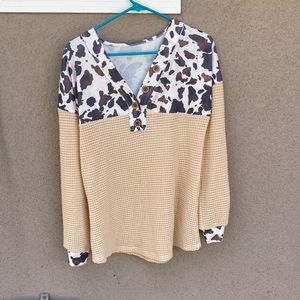 Designed Cowprint Long sleeve